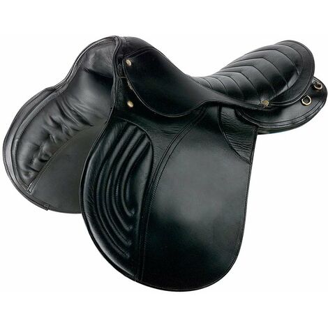 Selle de trekking cuir 18' – Siège rembourré pour confort – Compatible chevaux de randonnée – Idéale pour longues balades – Sartore