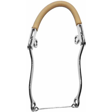 Hackamore En Caoutchouc AAPRO 8 Pouces - Acier Inoxydable Pour Cheval