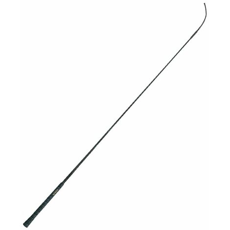 Fouet de dressage Fleck avec manche en caoutchouc de 120 cm