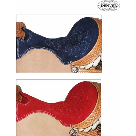 Selle Western Youth pour enfant en cuir rugueux Motif point