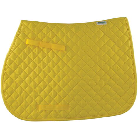 Noir - Sous-selle anatomique rectangulaire en coton avec matelassage doux en losange