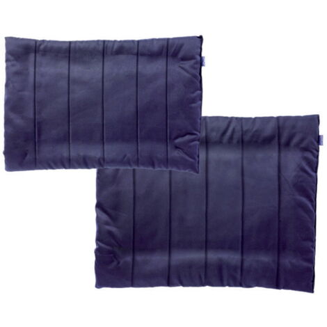 60x40, Bleu: Sous-ventre matelassé Daslo avec rembourrage en polyfill 4 pièces 60x40 cm