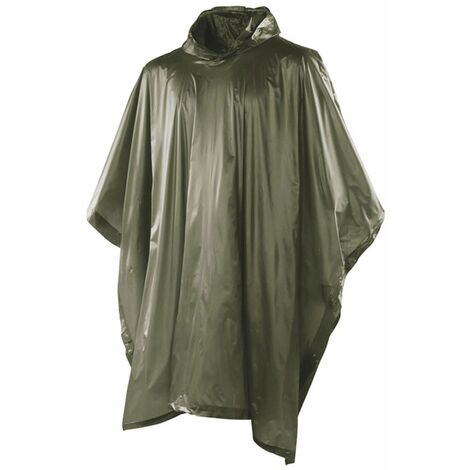 Poncho étanche en PVC avec boutons latéraux