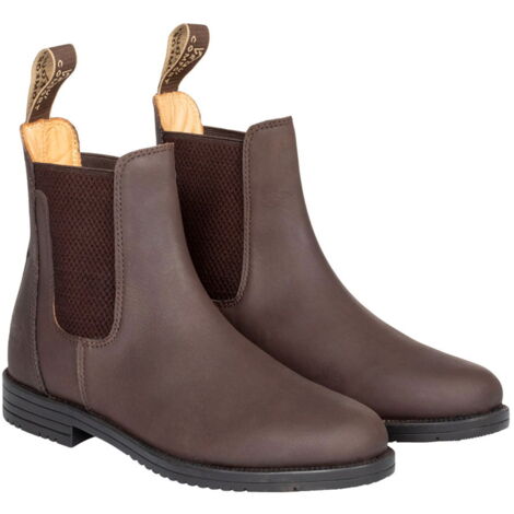 45, Noir: Losna Jodhpur bottes d'équitation en nubuck avec doublure élastique et cuir