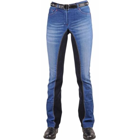 6/7 ans, Jeans et bleu marine 6169: Jeans Jodhpur - Pantalon d'été en jean pour femme