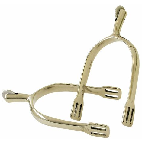 Eperons de dressage pour hommes avec roue lisse en Alpacca 40 mm