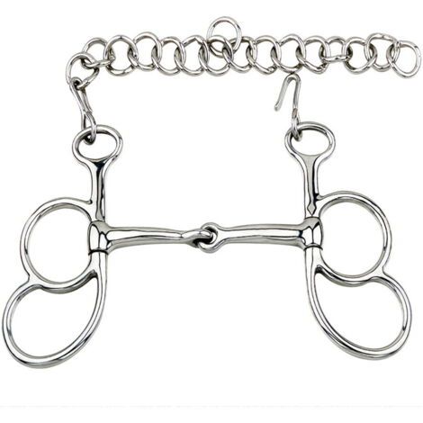 Mors Western Billy Allen Bit – Tiges Inox 11,5 Cm – Embouchure Double Brisée Ergonomique Equinate