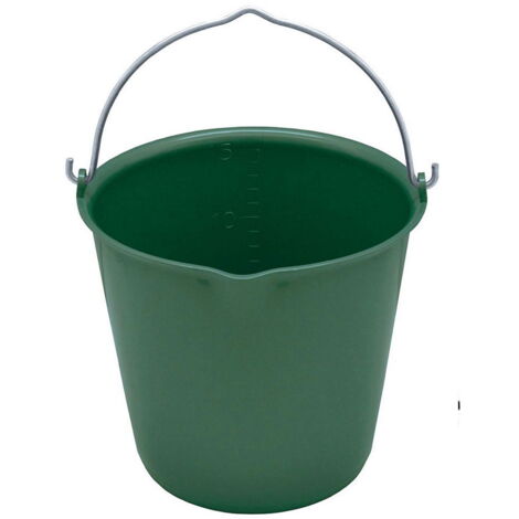 Vert - Seau en plastique ultra résistant capacité 15 litres