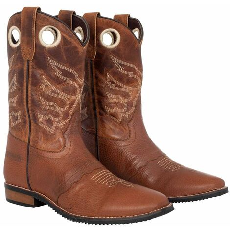 35 Marron et chocolat Bottes western pour femmes et enfants