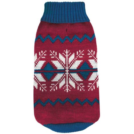 XS longueur 30 cm: Pull à col roulé de Noël Let it Snow motif pour chiens (1/4)