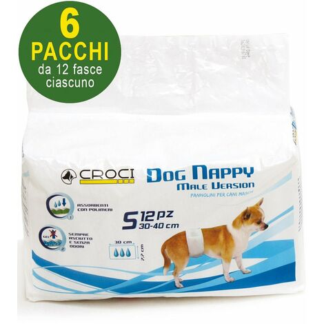 72 Couche pour chien S - S 6 paquets de 12 (1/4)