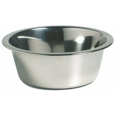 Coupe 13 cm: Gamelle en acier inoxydable avec profil pour chiens et chats