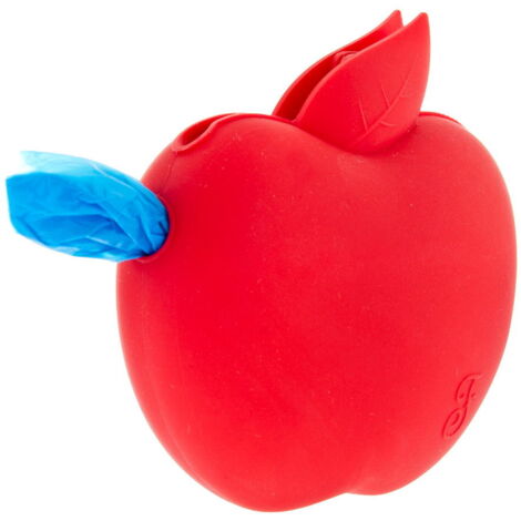 Noir - Distributeur de sacs hygiéniques en forme de pomme avec boucle pour laisse (1/5)