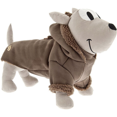 35 cm: Peau de mouton en daim doux avec doublure en fourrure douce Modèle Poesia pour chiens (1/5)