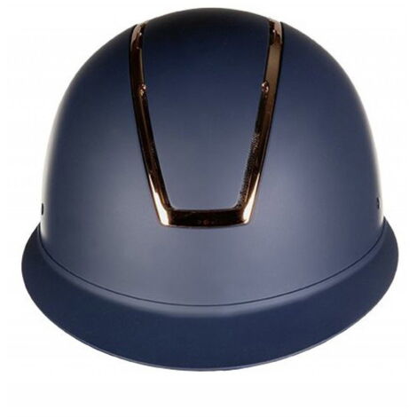 58-60 cm, Bleu marine et or rose: Casque d'équitation modèle Lady Shield pour enfants