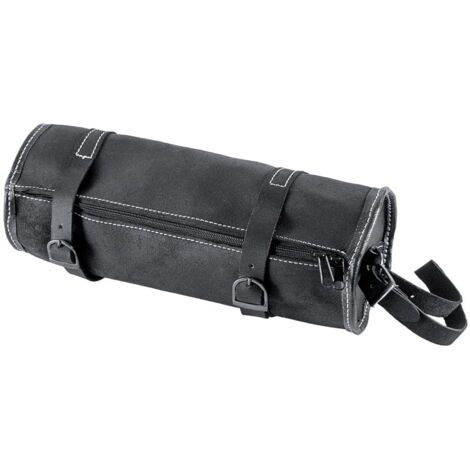 Noir - Toile de selle arrière en cuir suédé