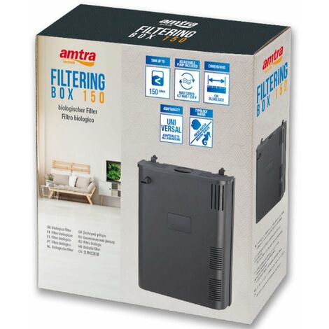 Filtre biologique Amtra filtering box black 150 pour aquariums jusqu'à 150 l
