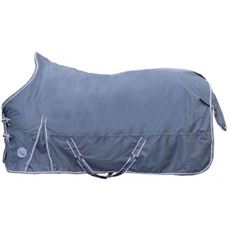 145 cm, Bleu marine: Couverture pour paddock imperméable de départ avec un remplissage de 100 g et un tissu extérieur de 600 deniers (1/5)