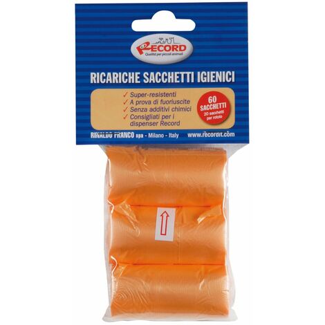Recharges pour sacs de toilette pour chiens 3 rouleaux de 20 sacs (1/4)