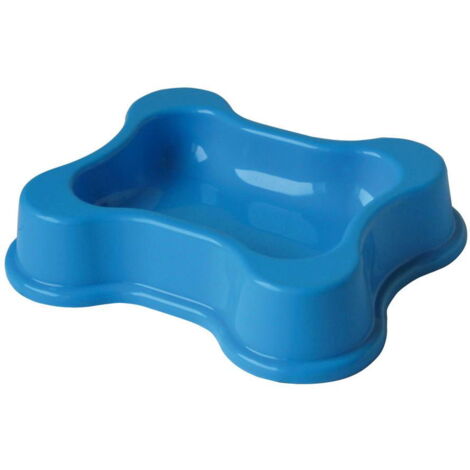 Grand bol 28 x 24 h: Gamelle en plastique en forme d'os pour chien et chat