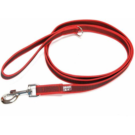 Rose - Laisse Julius K9 Color & Gray super grip 120 mt pour chiens poids max. 30 kg (1/4)
