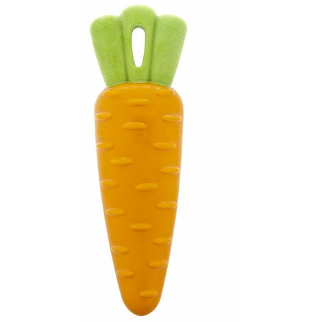 Jouet flottant avec couineur en TPR Veggie Carotte pour chiens