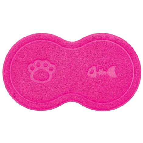 Rose - Double sous-tapis en PVC pour chiens et chats (1/2)