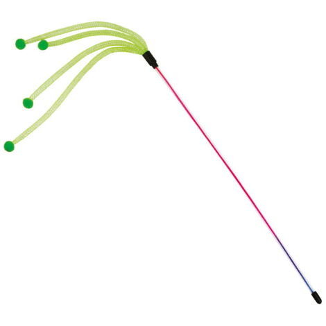Vert - Chat Tickler avec franges et pompon pour chats (1/2)