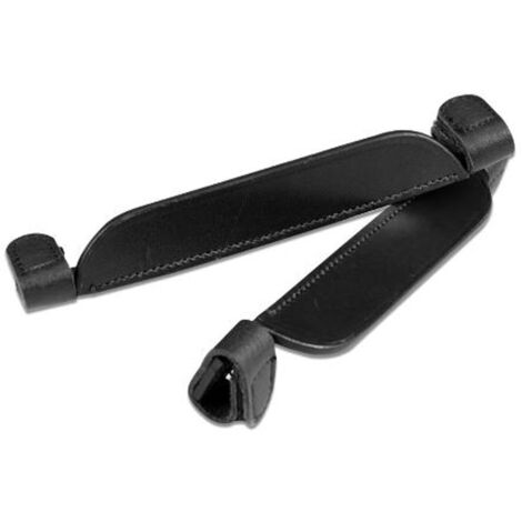 Full 18 cm, Marron: Protections de clignotants en cuir résistant modèle clignotant avec fermeture auto-agrippante (1/3)
