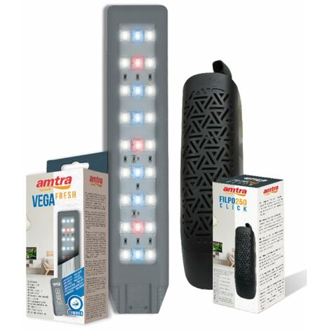 Aquarium en verre Amtra Nanotank system 15 avec coins avant arrondis, avec lumière LED et filtre