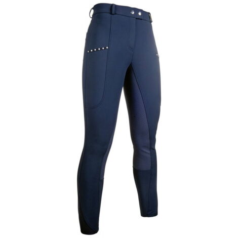 48 IT, Noir 9100: Pantalon d'équitation Monaco pour femme avec adhérence totale (1/5)