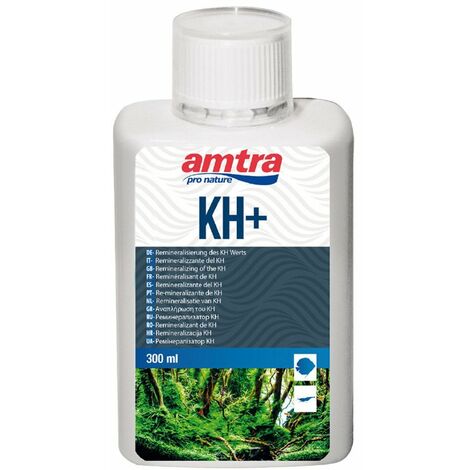 Amtra KH più sel aliment complémentaire pour reconstituer la dureté carbonatée (dKH) de l'eau d'aquarium 3litre