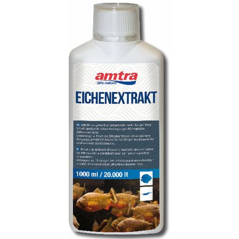 Amtra Eichen Extrakt tropicalisation de l'eau d'aquarium d'eau douce, diminue le pH de l'eau 1lt