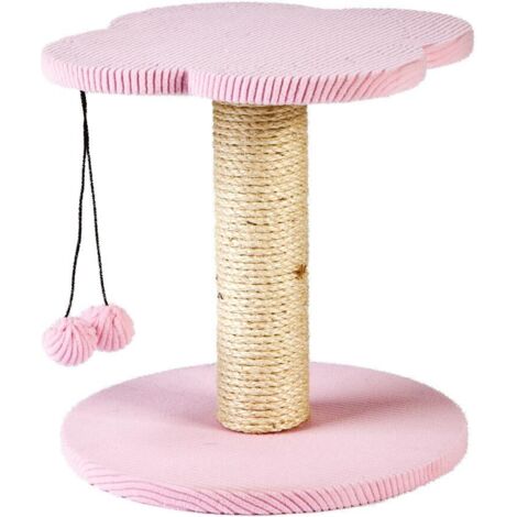 Rose - Griffoir Fiorellino avec jouet pour chat suspendu (1/2)