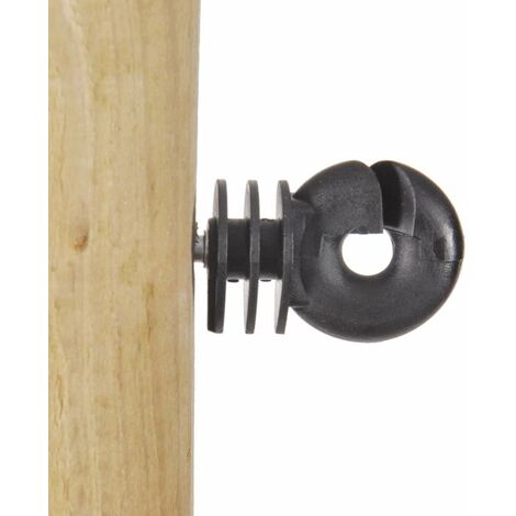 Isolateur à anneau à vis Economy Gallagher pour poteaux en bois, fil et corde 75 pièces