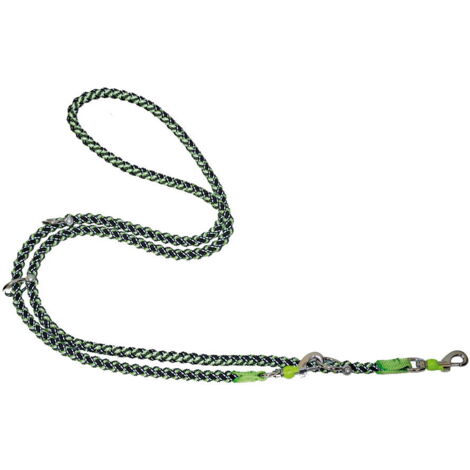 Laisse verte 18x120 cm: Laisse de formation Endurance Hiking avec coutures réfléchissantes pour chiens (1/2)