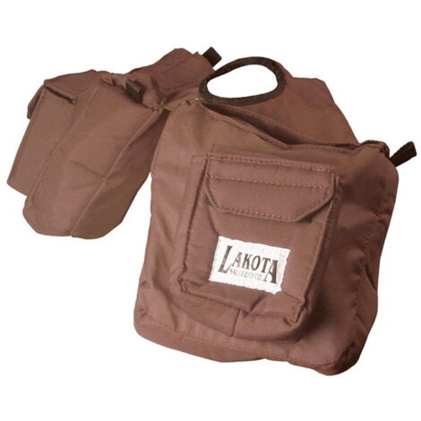 Noir - Sac en nylon avec poches sur le devant
