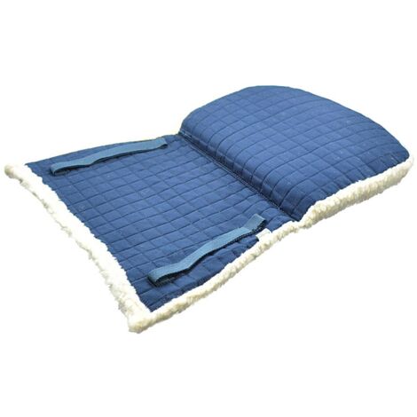 Blanc - Tissu extérieur matelassé en coton et laine synthétique pour les contremarches carrées (1/5)