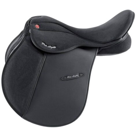 17", Noir: Selle d'obstacle Firenze en simili-cuir avec supports de voûte réglables