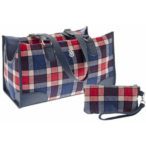 Sac de transport matériel équitation DUFFLE 55 L bleu fonce et