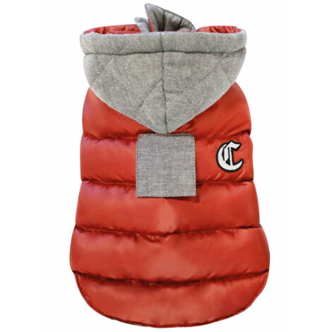 20 cm: Veste matelassée imperméable double face avec capuche matelassée Modèle prêt pour les chiens (1/4)