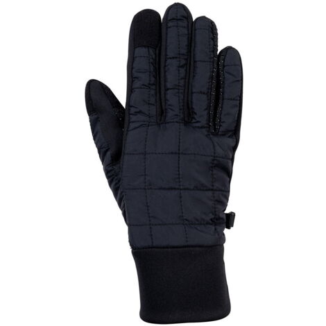 L, Noir 9100: Gants d'équitation pour femme modèle North Ice avec paume antidérapante