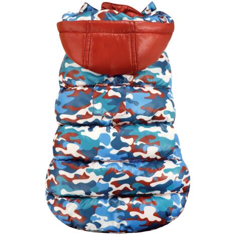 50 cm: Veste matelassée imperméable double face Polar Camouflage pour chiens (1/3)