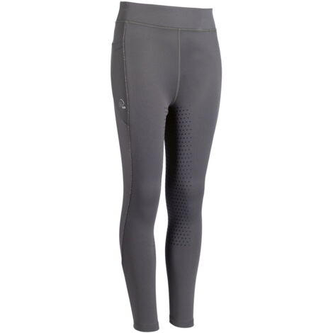 8/9 anni, Noir 9100: Pantalon d'équitation complet renforcé de silicone pour fille, modèle Alice Kids (1/5)