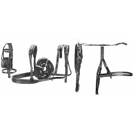 Harnais complet pour attelage de PONY en cuir