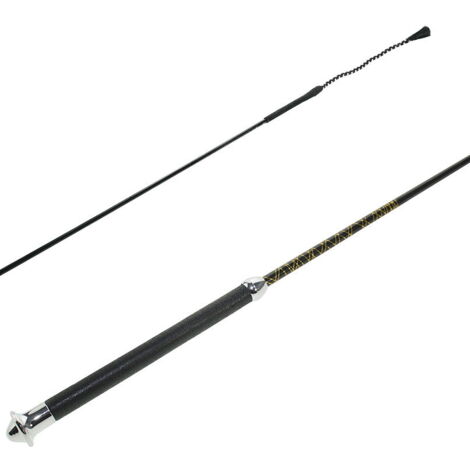 Noir - Fouet en nylon avec embout longueur 90 cm