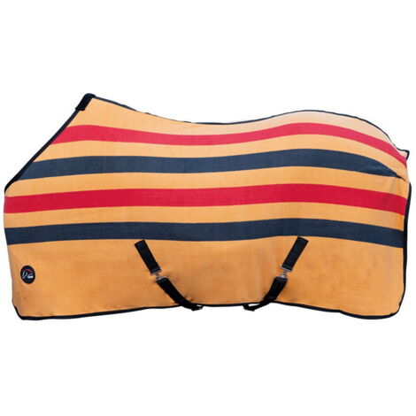 115 cm, Noir / Rouge / Or 8390: Couverture polaire professionnelle Premium avec fermeture frontale