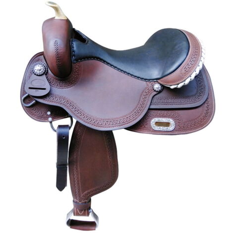 16", Marron: Selle western Denver modèle Reiner più