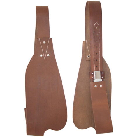 Taglia unica, Marron: Défense en cuir pour selle western