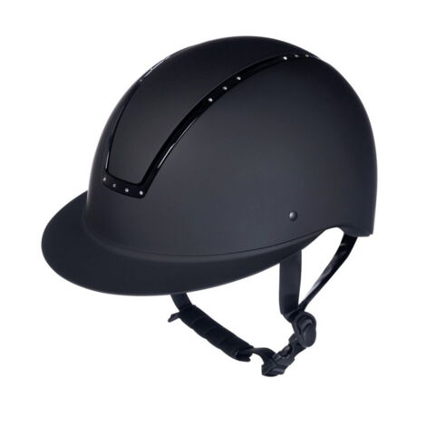 55-57 cm, Noir 9100: Casque d'équitation adulte modèle Lady Shield Diamond VG1 avec strass